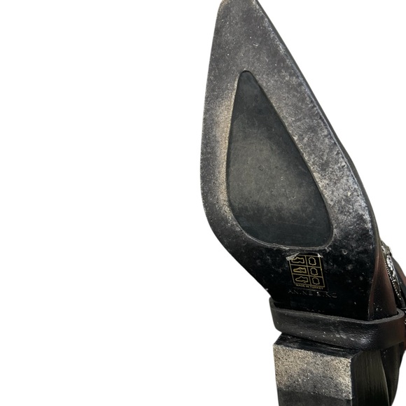 Anine Bing Black Leather Ankle Boots (turkey SZ 38) - Picture 5 of 6